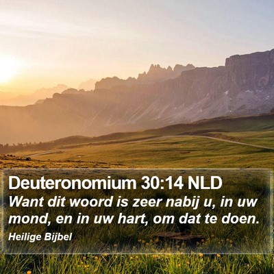 Deuteronomium 30:14 NLD Bible Verse Image