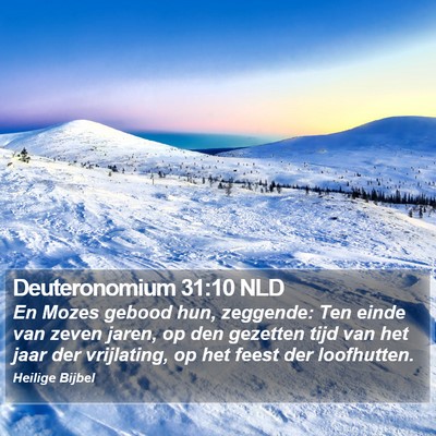Deuteronomium 31:10 NLD Bible Verse Image