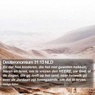 Deuteronomium 31:13 NLD Bible Verse Image