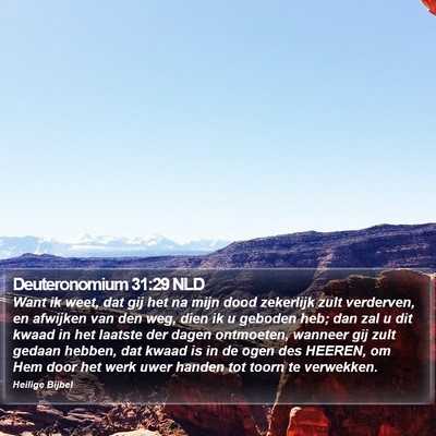 Deuteronomium 31:29 NLD Bible Verse Image