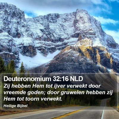 Deuteronomium 32:16 NLD Bible Verse Image