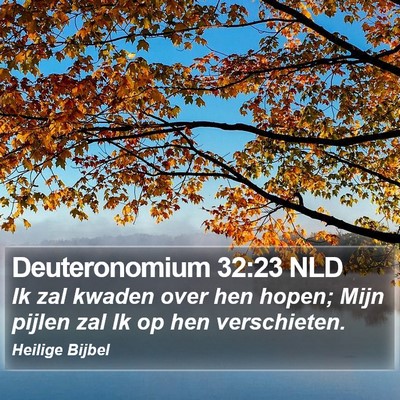 Deuteronomium 32:23 NLD Bible Verse Image
