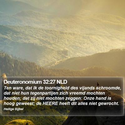 Deuteronomium 32:27 NLD Bible Verse Image