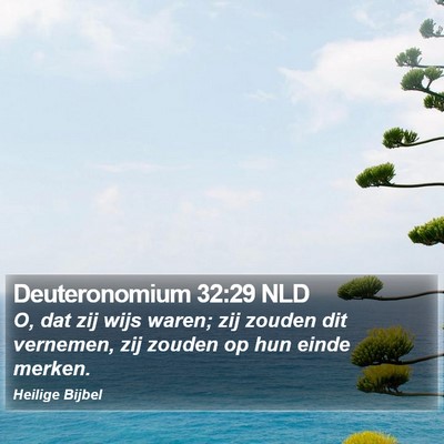 Deuteronomium 32:29 NLD Bible Verse Image