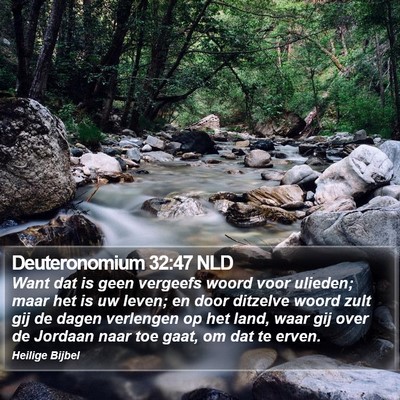 Deuteronomium 32:47 NLD Bible Verse Image