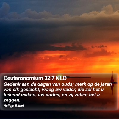 Deuteronomium 32:7 NLD Bible Verse Image