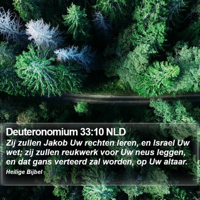 Deuteronomium 33:10 NLD Bible Verse Image