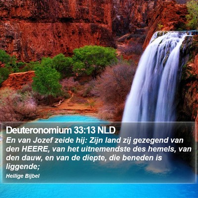 Deuteronomium 33:13 NLD Bible Verse Image
