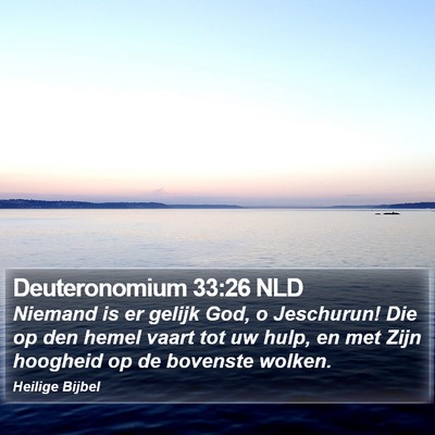 Deuteronomium 33:26 NLD Bible Verse Image