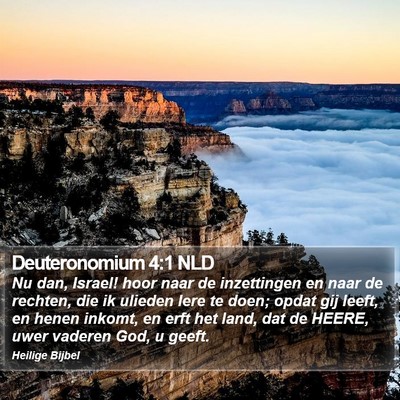 Deuteronomium 4:1 NLD Bible Verse Image