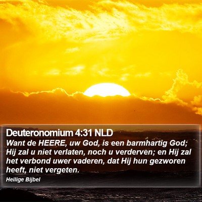 Deuteronomium 4:31 NLD Bible Verse Image