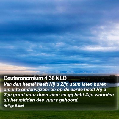 Deuteronomium 4:36 NLD Bible Verse Image