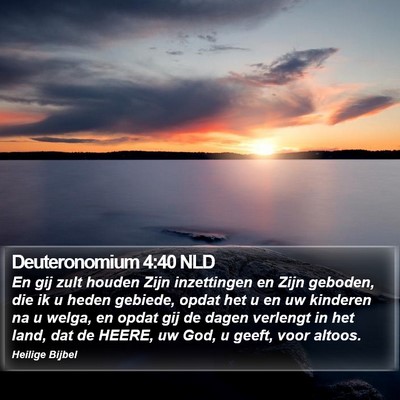 Deuteronomium 4:40 NLD Bible Verse Image