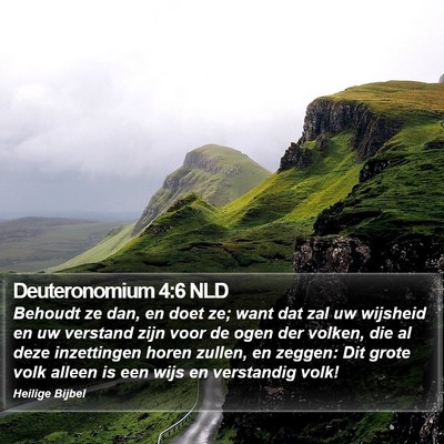 Deuteronomium 4:6 NLD Bible Verse Image