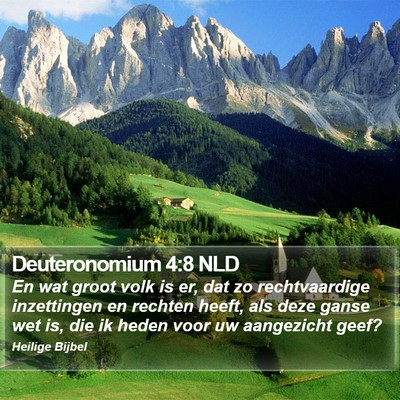 Deuteronomium 4:8 NLD Bible Verse Image