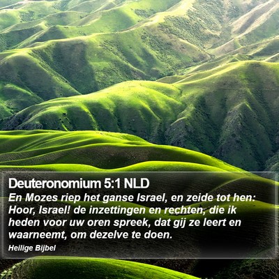 Deuteronomium 5:1 NLD Bible Verse Image