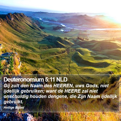 Deuteronomium 5:11 NLD Bible Verse Image