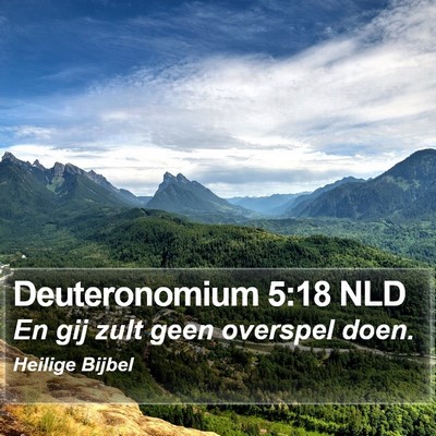 Deuteronomium 5:18 NLD Bible Verse Image