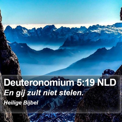 Deuteronomium 5:19 NLD Bible Verse Image