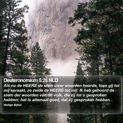 Deuteronomium 5:28 NLD Bible Verse Image