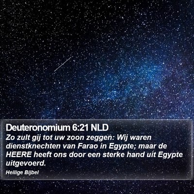 Deuteronomium 6:21 NLD Bible Verse Image