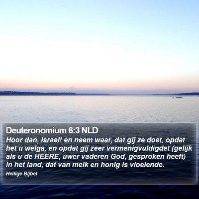 Deuteronomium 6:3 NLD Bible Verse Image