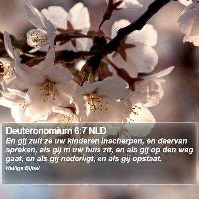 Deuteronomium 6:7 NLD Bible Verse Image