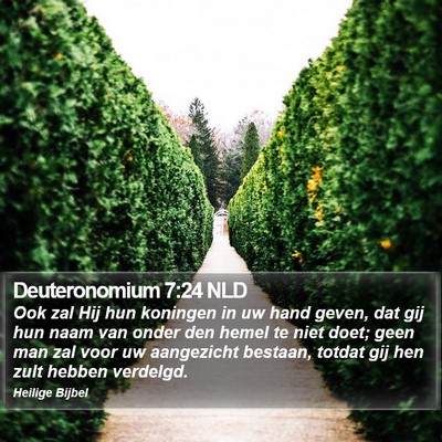 Deuteronomium 7:24 NLD Bible Verse Image