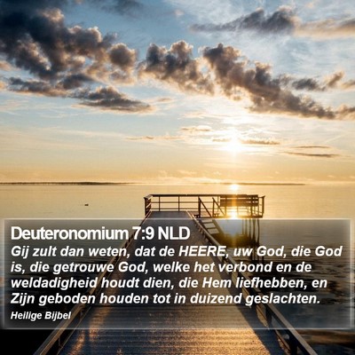 Deuteronomium 7:9 NLD Bible Verse Image