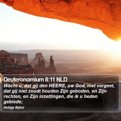 Deuteronomium 8:11 NLD Bible Verse Image