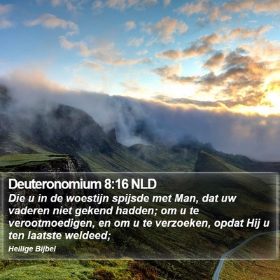 Deuteronomium 8:16 NLD Bible Verse Image
