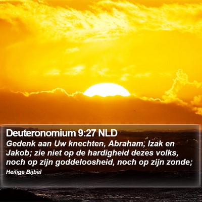 Deuteronomium 9:27 NLD Bible Verse Image