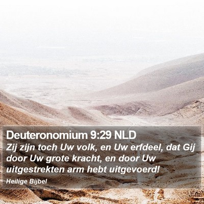 Deuteronomium 9:29 NLD Bible Verse Image