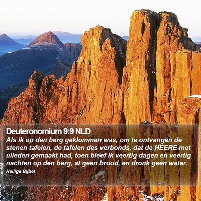 Deuteronomium 9:9 NLD Bible Verse Image
