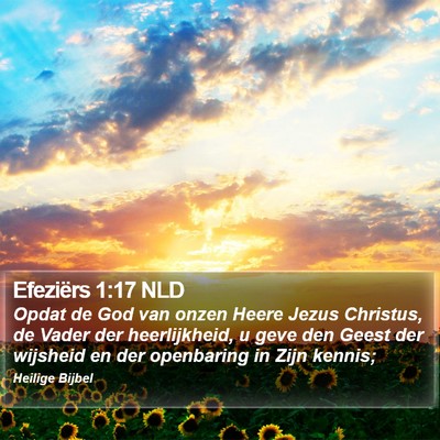 Efeziërs 1:17 NLD Bible Verse Image
