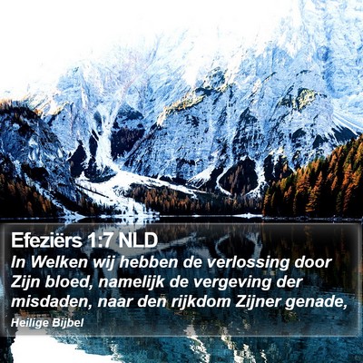 Efeziërs 1:7 NLD Bible Verse Image