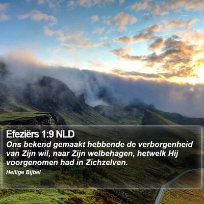 Efeziërs 1:9 NLD Bible Verse Image