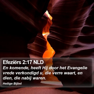 Efeziërs 2:17 NLD Bible Verse Image