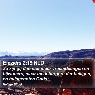 Efeziërs 2:19 NLD Bible Verse Image