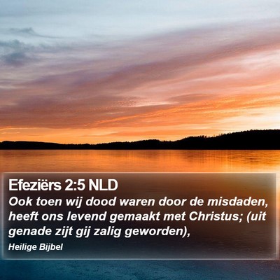 Efeziërs 2:5 NLD Bible Verse Image