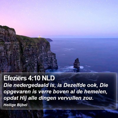 Efeziërs 4:10 NLD Bible Verse Image