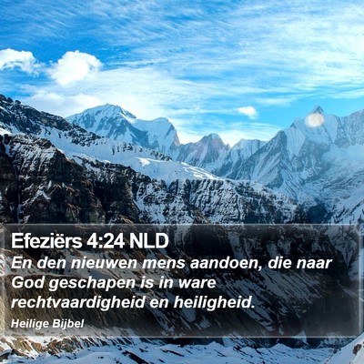Efeziërs 4:24 NLD Bible Verse Image