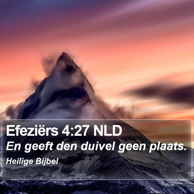 Efeziërs 4:27 NLD Bible Verse Image