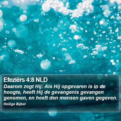 Efeziërs 4:8 NLD Bible Verse Image