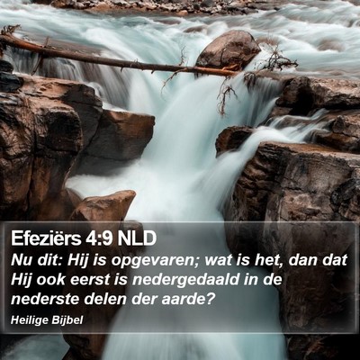 Efeziërs 4:9 NLD Bible Verse Image
