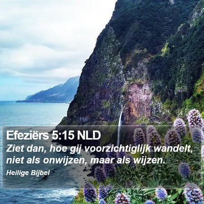 Efeziërs 5:15 NLD Bible Verse Image