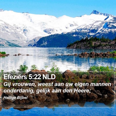 Efeziërs 5:22 NLD Bible Verse Image