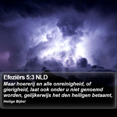 Efeziërs 5:3 NLD Bible Verse Image