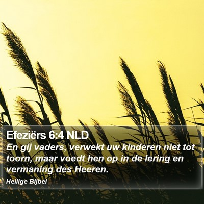 Efeziërs 6:4 NLD Bible Verse Image