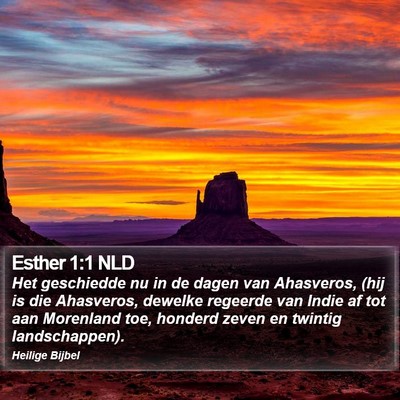 Esther 1:1 NLD Bible Verse Image